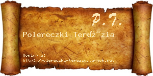 Polereczki Terézia névjegykártya
